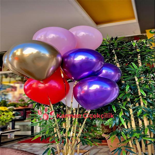  Alanya Çiçek Siparişi Rengarenk Uçan Balon