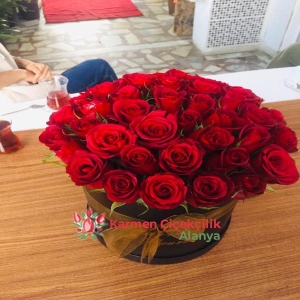  Alanya Çiçekçiler - KUTUDA GÜLLER